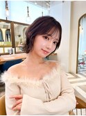 韓国顔周り/ハイレイヤーカット/ミディアムレイヤーカット北千住