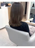 【中澤】セミロング くびれレイヤー×透明感グレージュ