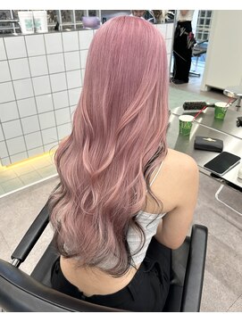 サンク 原宿 表参道(cinq) 表参道ピンクベージュミルクティーケアブリーチ顔まわりレイヤー