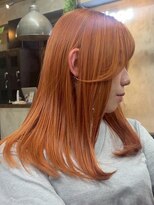 ハーシーバイアポロ 相模大野(HERSHE by apollo) xカラー/ホワイトグレージュ/レイヤーカット/チェリーブラウン