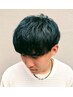 【メンズ/バーバー/理容室】メンズカット+ポイント縮毛矯正