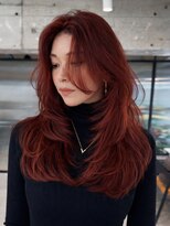 シオン(shion) 顔周りレイヤーロング韓国ヘアイメチェン_ba583751