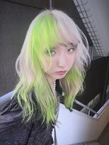 イエナ 渋谷(IENA)&nbsp;オリーブベージュインナーカラーダブルカラーヘーゼルベージュ