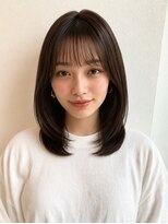 ヘアースパパズ(hairspaPAZ) ミディアムレイヤー/内巻きワンカール