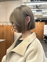 ニール 名古屋 伏見 丸の内(NEELU)&nbsp;ボブ×クリーミーベージュ