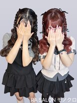 アールエーサロンモノクロ 秋葉原(RA SALON モノクロ)&nbsp;【推し活ヘアメ】編み上げハーフツインヘア