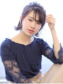 ロープ編みハーフアップ