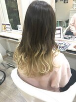 エルデ ナインズ ヘアー スタンド 川口店(elde 9's HAIR STAND) Wカラーorグラデーションカラーハイライト無造作カール