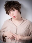 ふわくしゅくせ毛風小顔マニッシュショートw川口/20代/30代/40代
