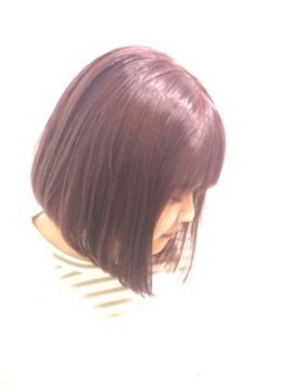 リアン ヘアー(Lien hair) ショート前下がりボブカ・カシスピンク色♪
