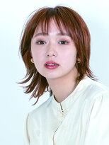 アース コアフュールボーテ 掛川店(EARTH coiffure beaute)&nbsp;ナチュラル系タンジェリンカラー