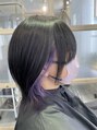 ジェイオーエス(JOS) 今流行りのインナーカラー。ウルフの質感も可愛い!!