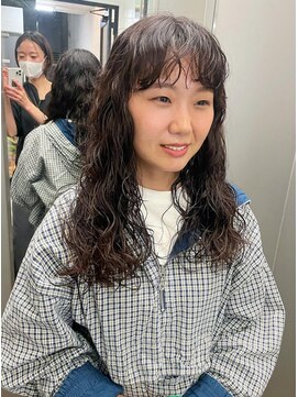 ナループロアボタン(Nalu pu loa BOTAN) ボブパーマ/黒髪パーマ/切りっぱなしボブ/ショートボブ