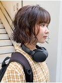 CAF照下　大阪心斎橋　似合わせカット ミニボブパーマ