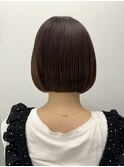 大人ショートボブ丸みショートカットマッシュショート前髪あり