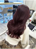 ★ブリーチなし秋冬カラーピンクブラウンレイヤーカット★