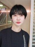 デジタルパーマレイヤーカット顔周り前髪ショートボブ/千葉