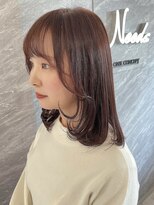 ニーズ バイ ワンコンセプト(Needs by ONE CONCEPT) レイヤーカット/ミディアム/前髪カット/韓国ヘア/顔まわりカット