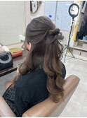 ハーフアップ