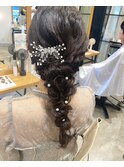 あみおろしルーズヘアセット