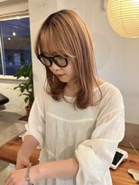 ライン(LINE)&nbsp;レイヤーカット/ハイトーン/髪質改善