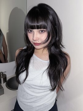 レイヤーカット/ハッシュカット/デザインカラー/ハイトーン