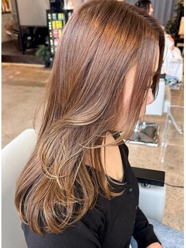 ヘアーリビング 730 宜野湾 730 beige color ベージュカラー/透明感カラー/顔周りカット