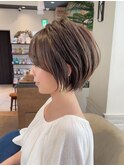 30代40代50代前髪あり銀座小顔大人かわいいくびれショートヘア伊