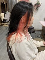 グラムアッシュ(GLAM ASH) ペールピンクインナーカラー/ラフスタイル