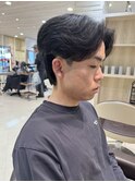 ニュアンスパーマフェザーパーマセンターパートメンズカット