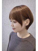 テラ(terra)&nbsp;丸みショート × 小顔カット×サイドバング|20代30代40代