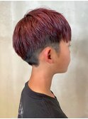 逗子葉山キッズカラーキッズカット赤髪レッドブラウン小学生M65