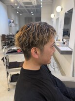 メンズバイココテラス 豊中(men's by cocoterace)&nbsp;メンズ/海外風ハイライト/スパイラルパーマ
