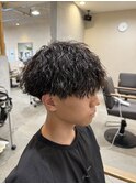 ツイストスパイラルパーマツイスパメンズカットメンズパーマ勝川