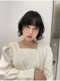 ボブパーマボブカットレイヤーショートパーマ韓国風伸ばしかけ