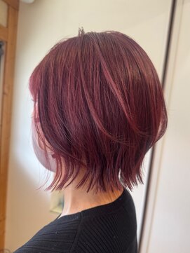 キングスベリー(Hair Relaxation King's Berry) 11.20ボルドーカラーレイヤーボブ小顔