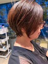 ナチュラル ヘアーデザイニング(Natural hair designing)&nbsp;くびれショート×やわらかブラウンで品よく垢抜け/上品ショート
