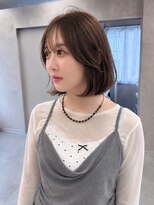 ヘルツ(Hz)&nbsp;韓国人風ワンカールタッセルボブ