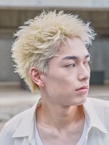 バイフィフス 原宿/表参道(by fifth)&nbsp;原宿短髪スパイキーショートヘアブリーチカラーホワイトベージュ