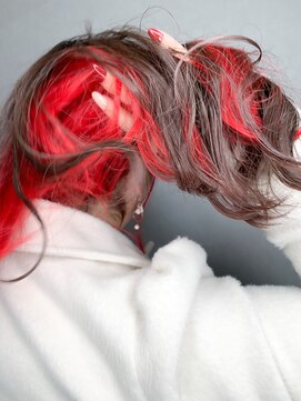 ワット 新宿店 ☆インナーカラー×バンパイアレッド☆【担当DAIKI】