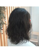 アクセヘアー 町田(acce hair)&nbsp;ミディアムのナチュラルウェーブパーマ