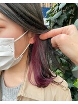 アクト 仙川店(ACT) ピンクパープル/インナーカラー　イヤリングカラー