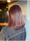 カシスカラー × 重めミディ
