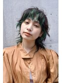 ショートウルフ/インナーカラー/ポイントカラー