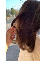 マイ ヘア デザイン 岡崎(MY hair design) 斜めバング/グレージュカラー/シルキーベージュ/岡崎