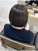 白髪ぼかしハイライトショートボブ/似合わせカット[西船橋]