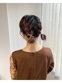  ヘアアレンジ お呼ばれヘア 二次会ヘア