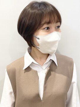 モリオフロムロンドン 松戸店(Morio from London) 【松戸　石山】大人可愛い丸みショートボブ前髪あり