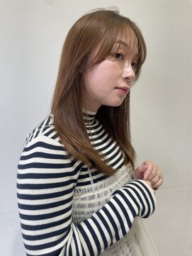 ミニヨン バイ ハピネス 高の原店(mignon by Happiness) 顔まわりカット 顔まわりレイヤー ニュアンスカラー