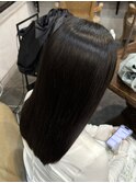 縮毛矯正で重め艶スタイル 20代30代40代/髪質改善/縮毛矯正/仙台